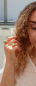 Preview: Ring "Mojitomacaron", goldplattiert mit einem Phrenit.